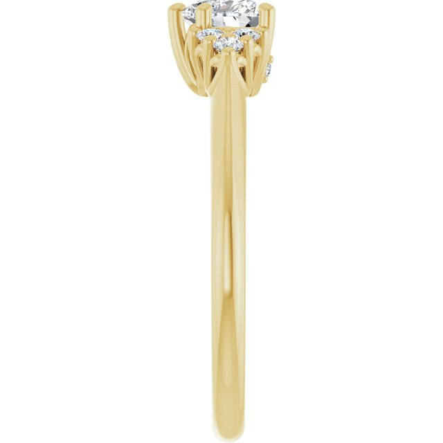 heart-10K Yellow gold