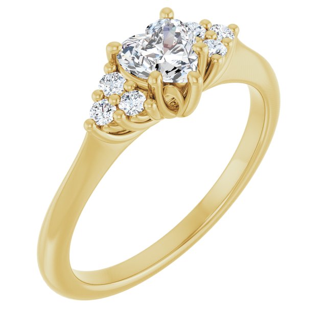 heart-14K Yellow gold