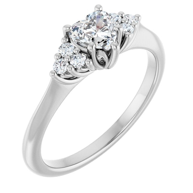 heart-10K White gold