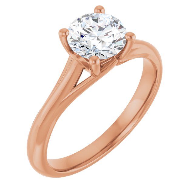 round-10K Rose gold