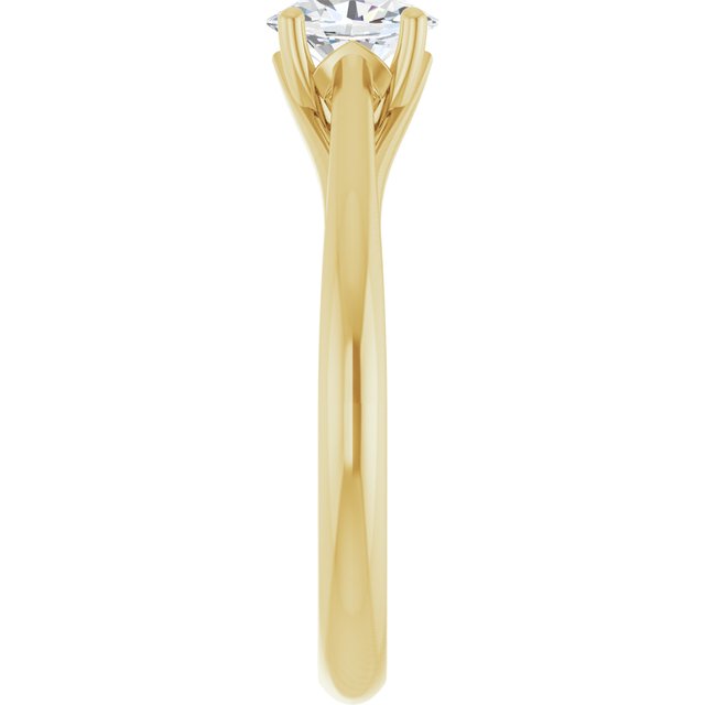 oval-10K Yellow gold