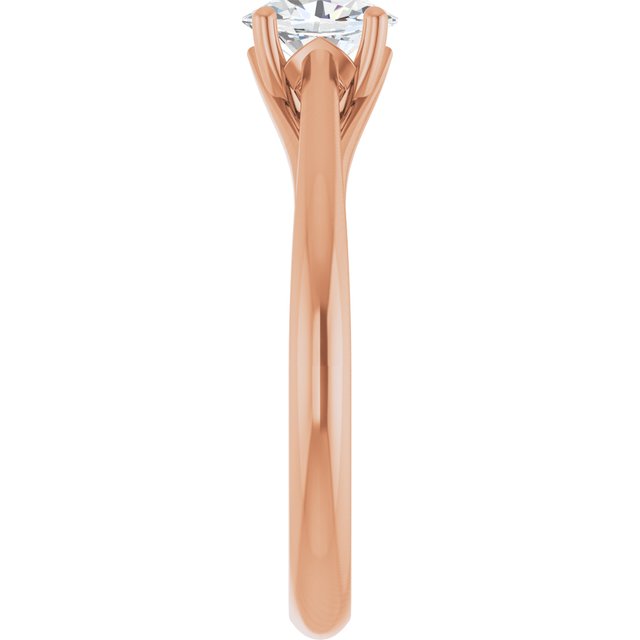 oval-10K Rose gold