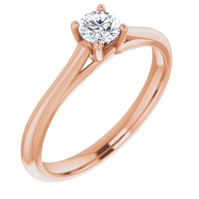 round-14K Rose gold