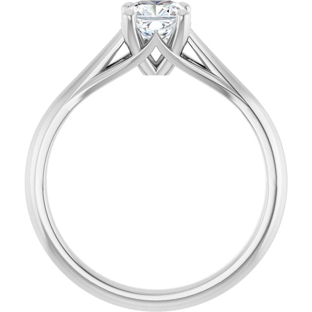cushion-18K White gold