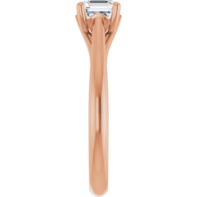 asscher-18K Rose gold