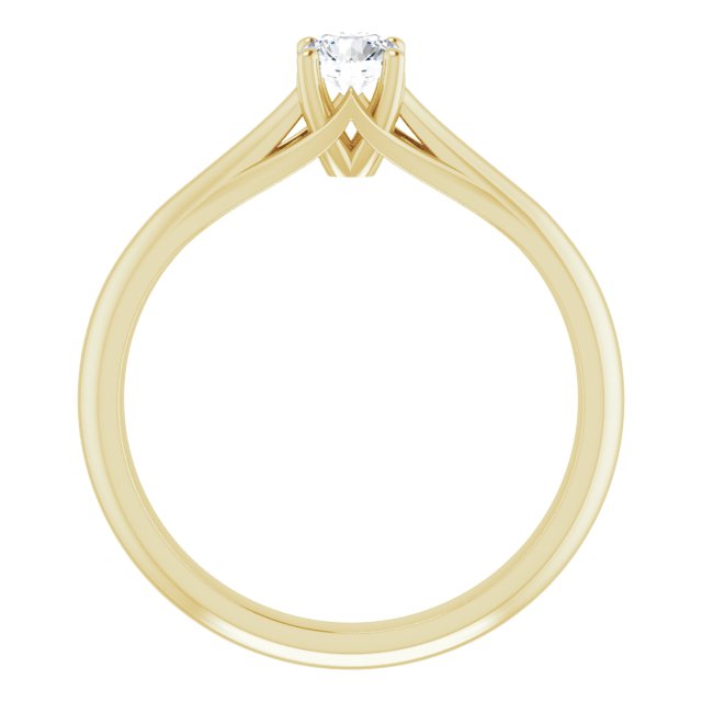 round-14K Yellow gold