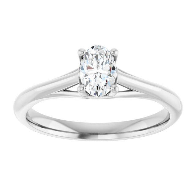 oval-10K White gold