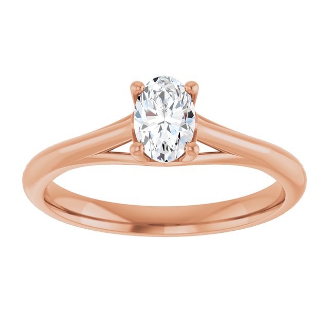 oval-18K Rose gold