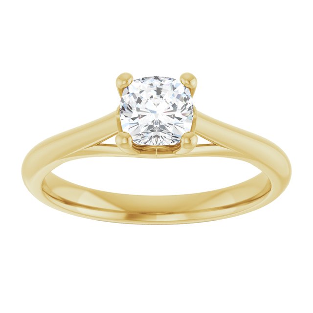 cushion-10K Yellow gold