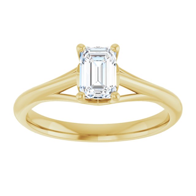 emerald-10K Yellow gold