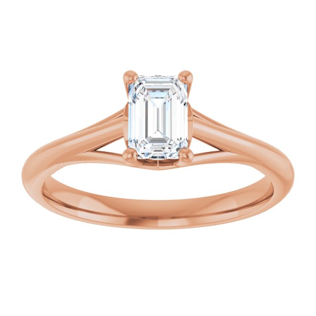 emerald-18K Rose gold