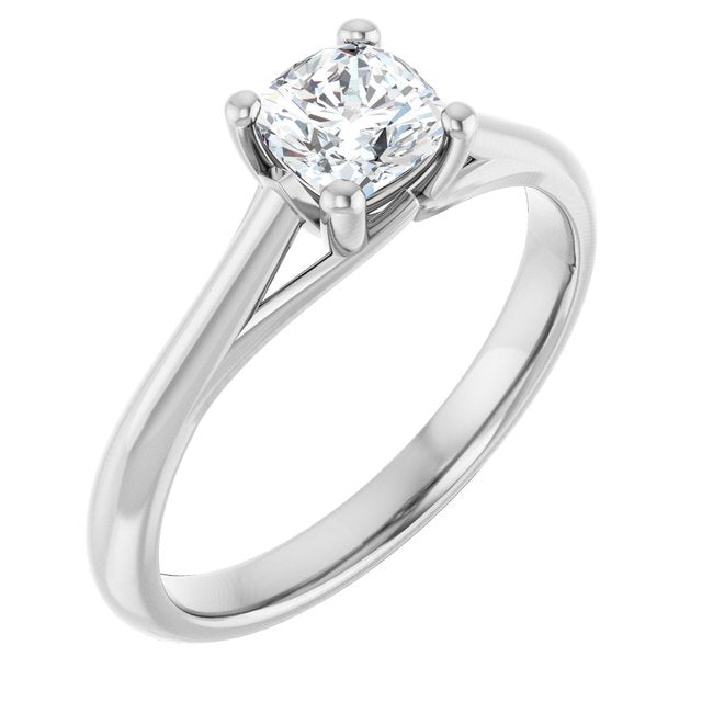 cushion-10K White gold