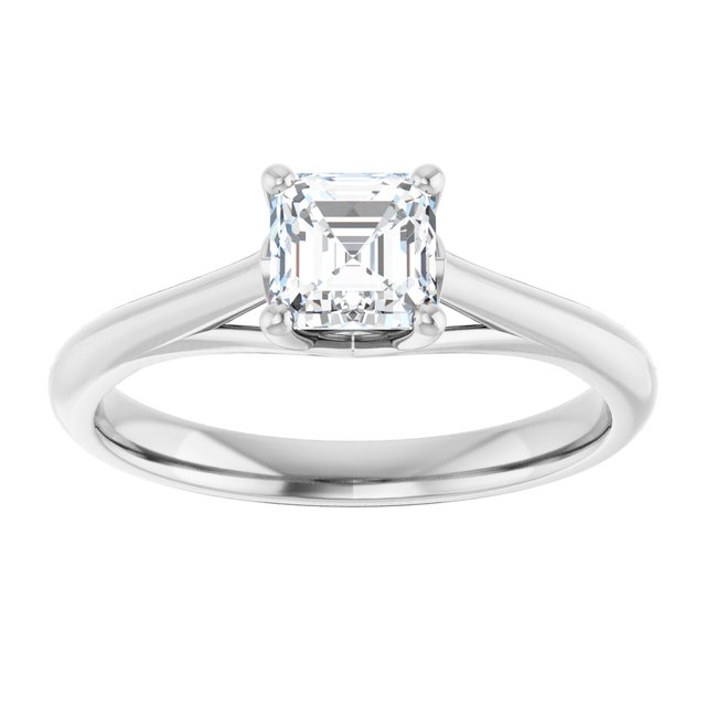 asscher-14K White gold