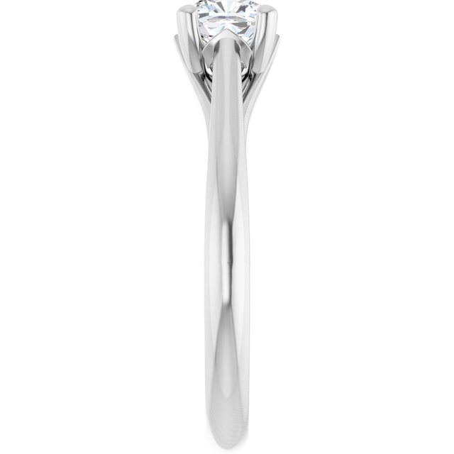 cushion-14K White gold