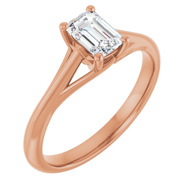 emerald-18K Rose gold