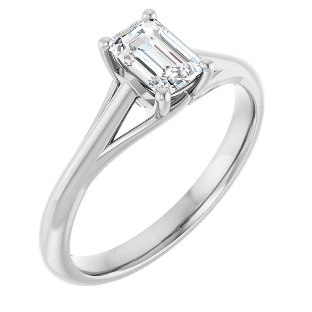 emerald-14K White gold