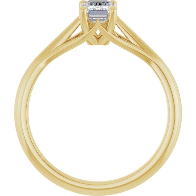emerald-18K Yellow gold
