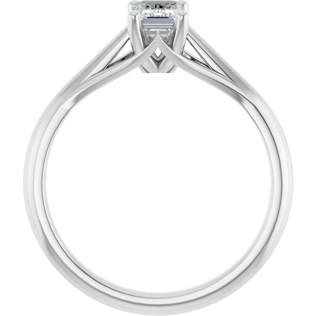 emerald-10K White gold