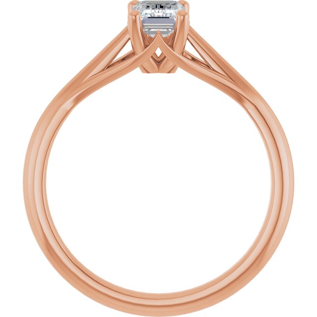 emerald-14K Rose gold