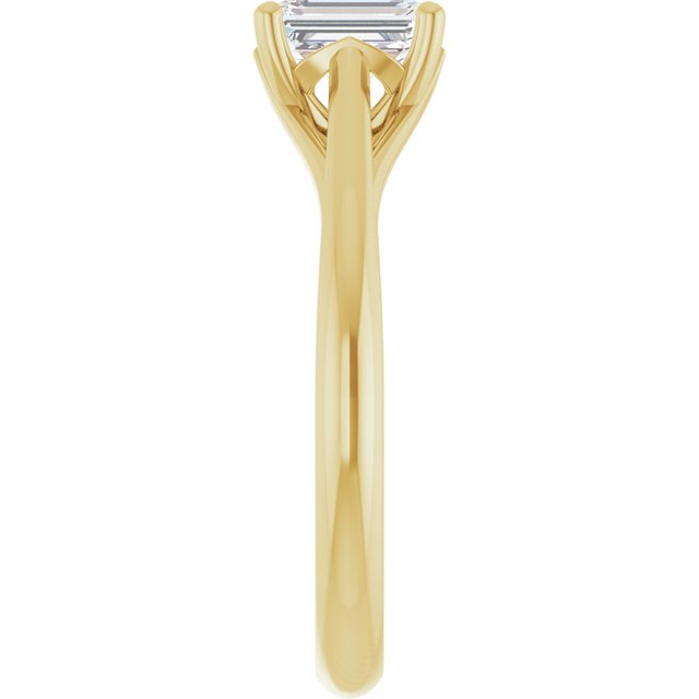 emerald-10K Yellow gold