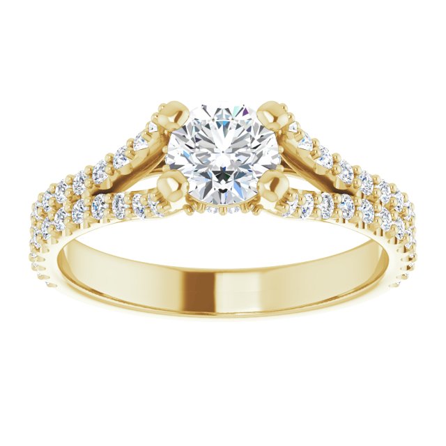 round-10K Yellow gold