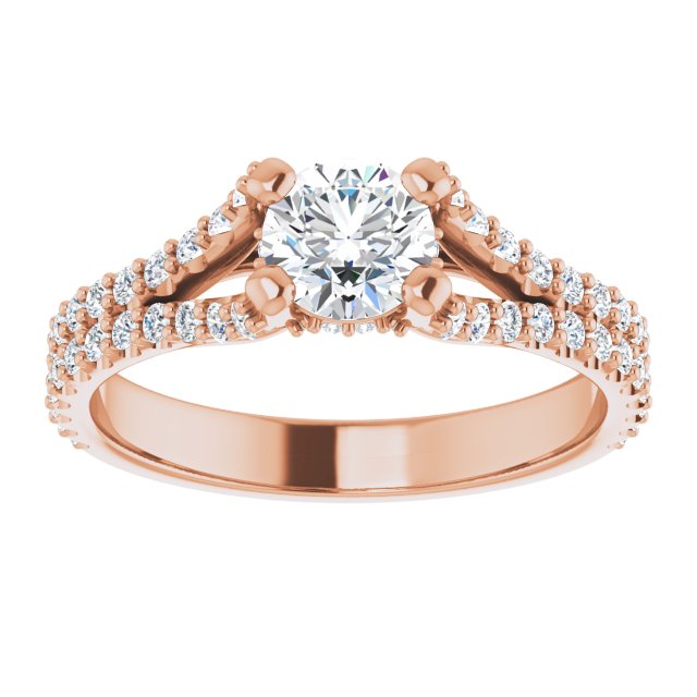 round-14K Rose gold