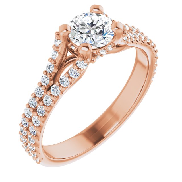 round-18K Rose gold