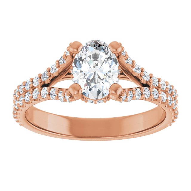oval-18K Rose gold