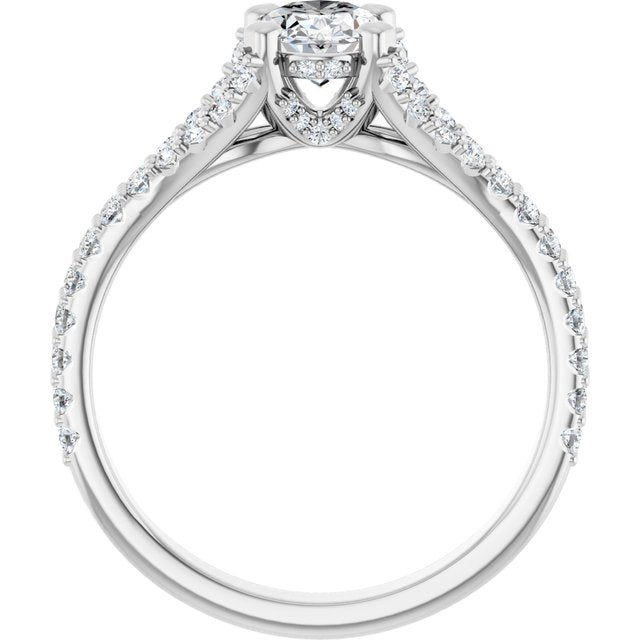 oval-10K White gold