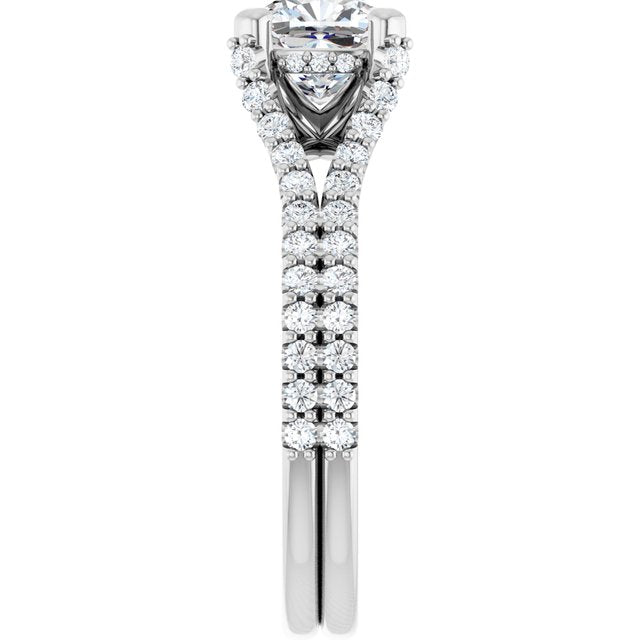 cushion-14K White gold