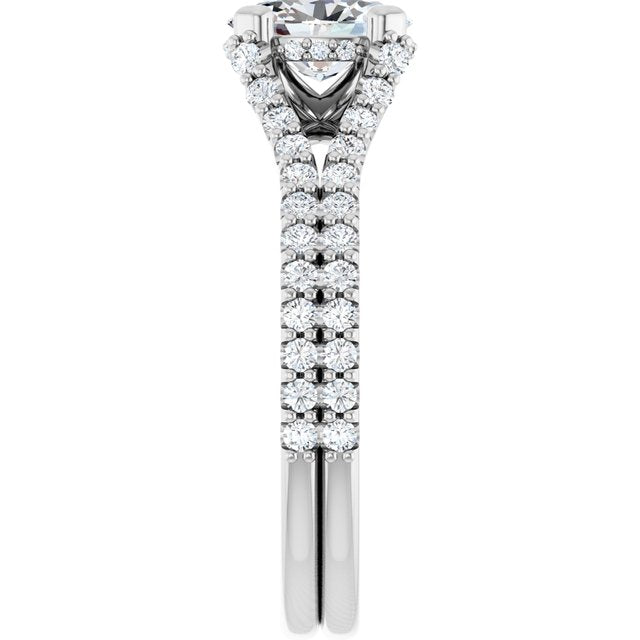 oval-18K White gold