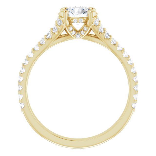 round-14K Yellow gold