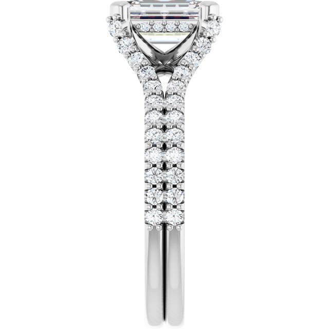 emerald-14K White gold