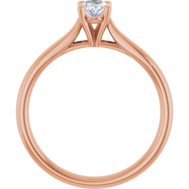 oval-18K Rose gold