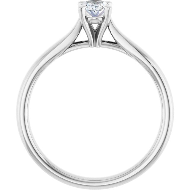 oval-10K White gold