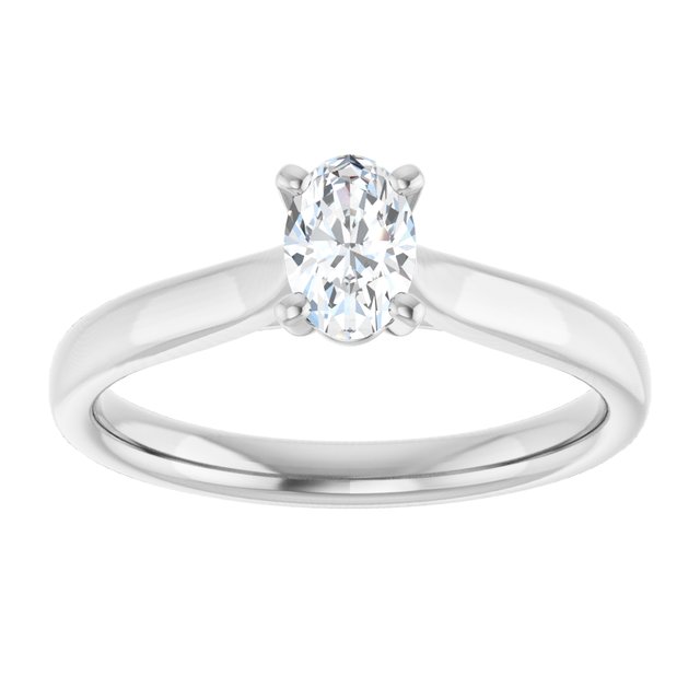 oval-18K White gold