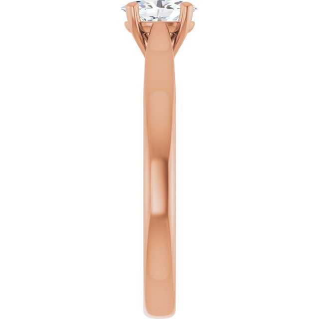 oval-10K Rose gold