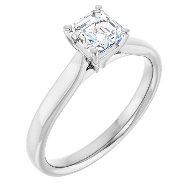 asscher-18K White gold