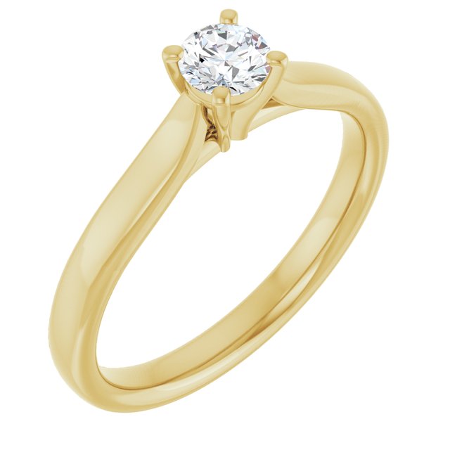 round-14K Yellow gold