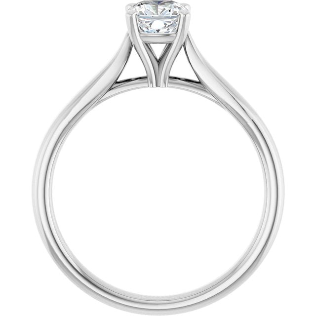 cushion-18K White gold