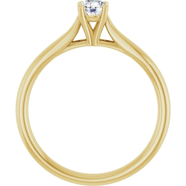 round-14K Yellow gold