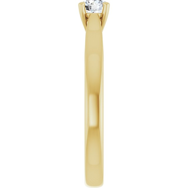 round-14K Yellow gold