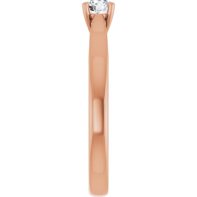 round-14K Rose gold