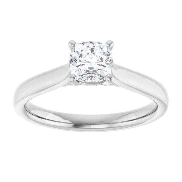 cushion-18K White gold