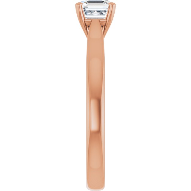 asscher-14K Rose gold