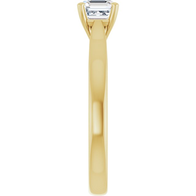 asscher-18K Yellow gold