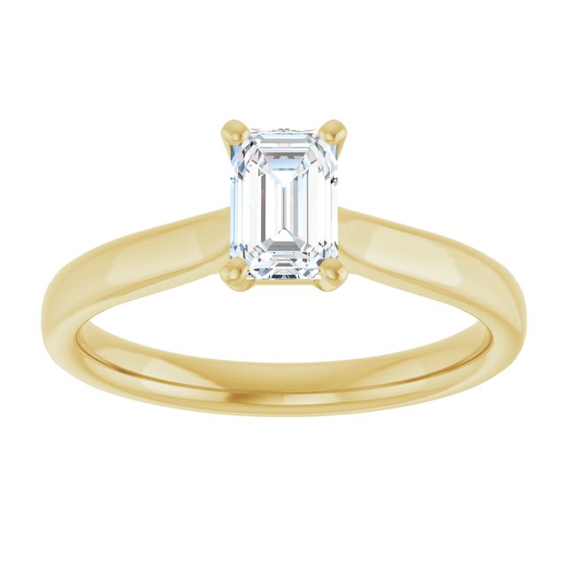 emerald-14K Yellow gold