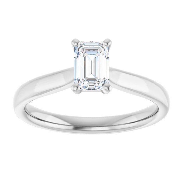 emerald-10K White gold
