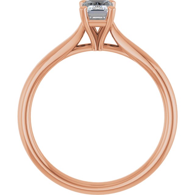 emerald-18K Rose gold