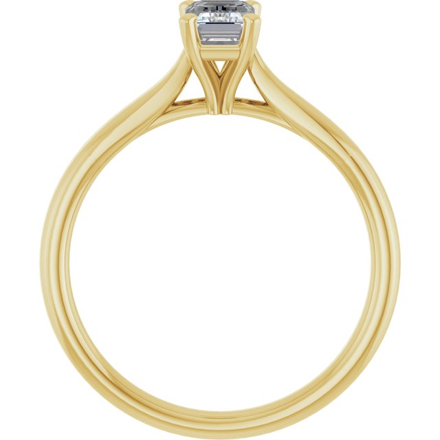 emerald-14K Yellow gold